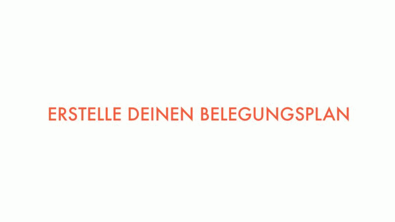Belegungsplan online erstellen Belegungsplan online erstellen