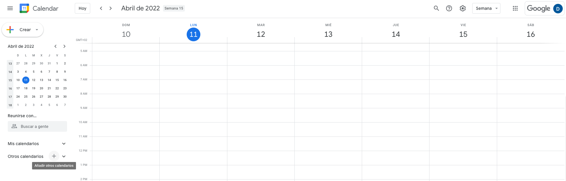 Añadir calendario en Google Añadir calendario en Google